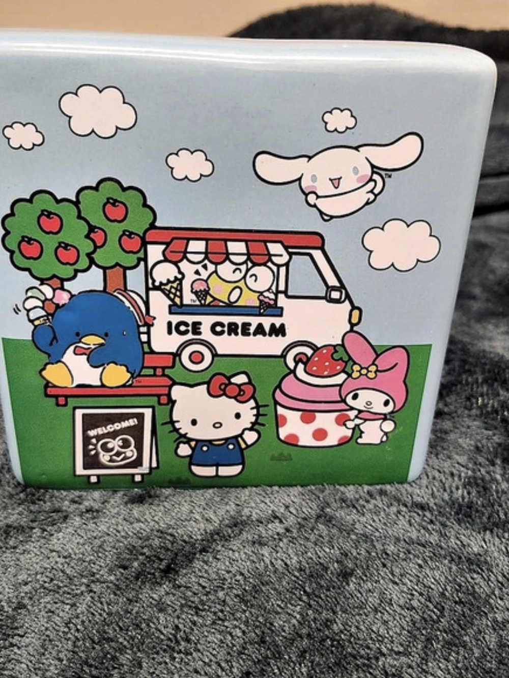 Sanrio Hello Kitty Ice Cream Truck Ceramic Picture
